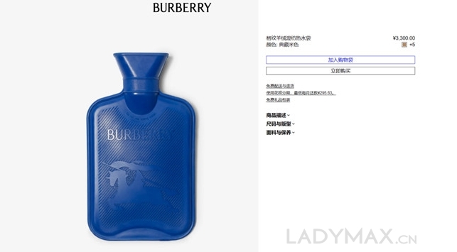 Burberry推出3300元熱水袋；愛馬仕品牌價值大漲逾10%